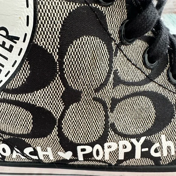 🔹Coach Women’s Black Printed Sneakers - Size 6B🔸 - Picture 11 of 16